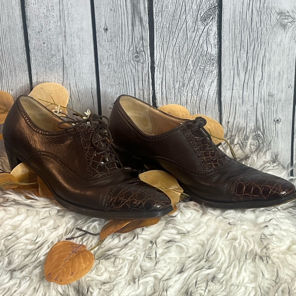 Gravati per Arthur Beren | Italian Leather Oxford Shoes | Size 7